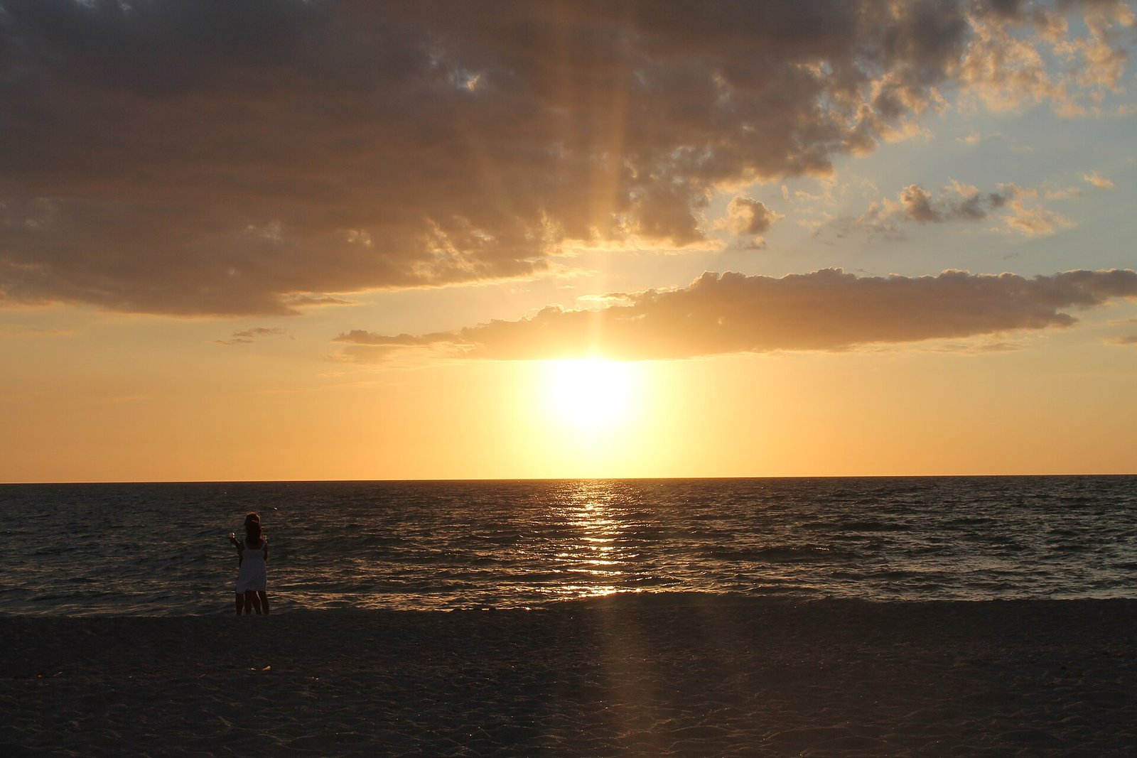 Sunset over the Gulf from Sanibel